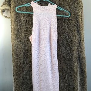 Classy blush midi dress